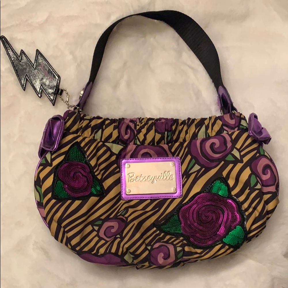 Betsey Johnson Rose Sequence Purse